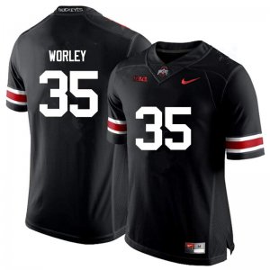 NCAA Ohio State Buckeyes Men's #35 Chris Worley Black Nike Football College Jersey HMP8045PK